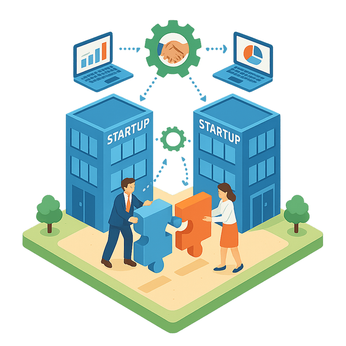 スタートアップ間連携支援イメージ